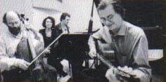 Quarteto Jobim-Morelembaum: L to R - Jaques Morelenbaum, Paula Morelenbaum, Daniel Jobim e Paulo Jobim